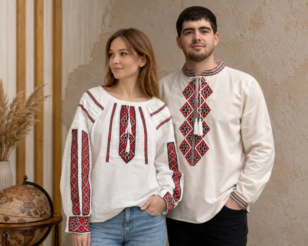 Чоловіча вишиванка Горицвіт (білий)
