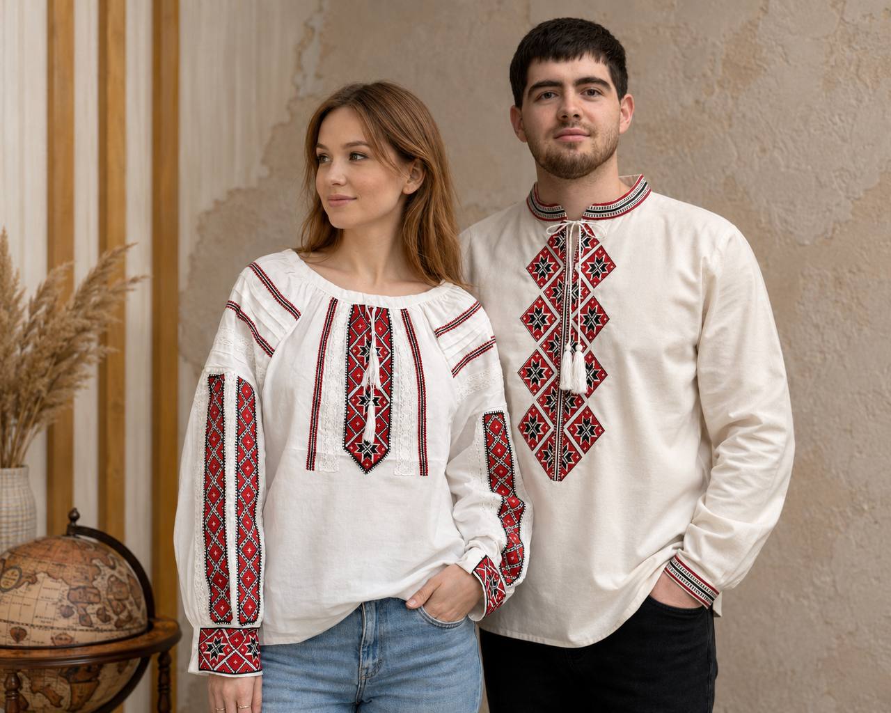 Чоловіча вишиванка Горицвіт (білий)