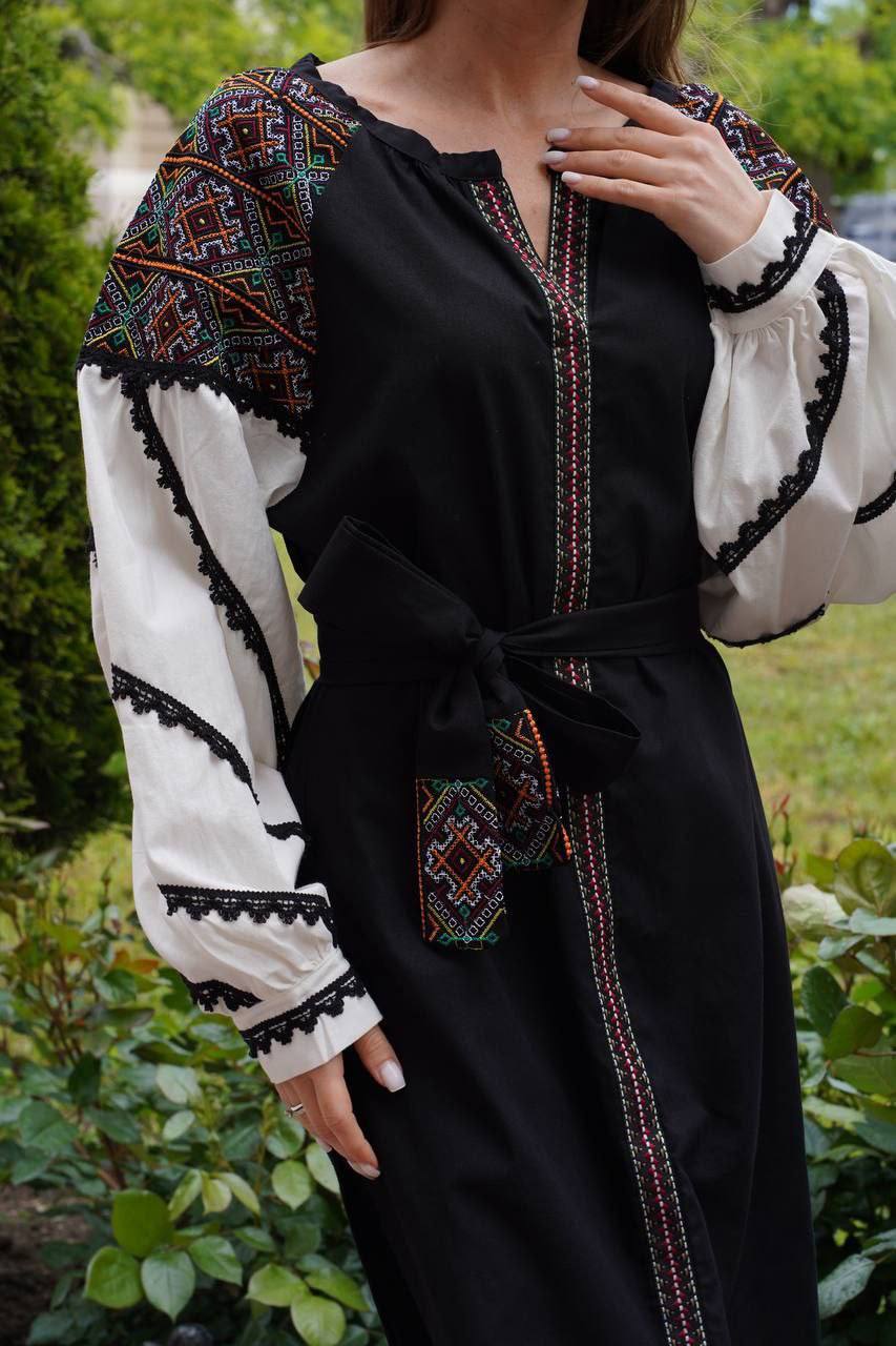 Вишита сукня Либідь