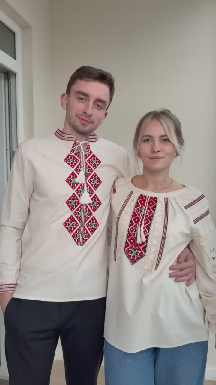 Чоловіча вишиванка Горицвіт (бежевий)